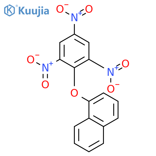 Naphthalene, 1-(2,4,6-trinitrophenoxy)- structure