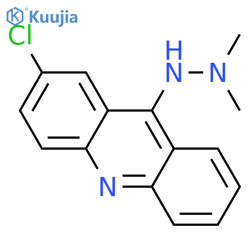 Acridine,2-chloro-9-(2,2-dimethylhydrazinyl)- structure