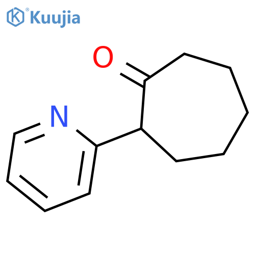 Cycloheptanone, 2-(2-pyridinyl)- structure