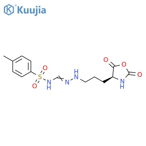 Benzenesulfonamide, N-[[[3-(2,5-dioxo-4-oxazolidinyl)propyl]amino]iminomethyl]-4-methyl-, (S)- (9CI) structure