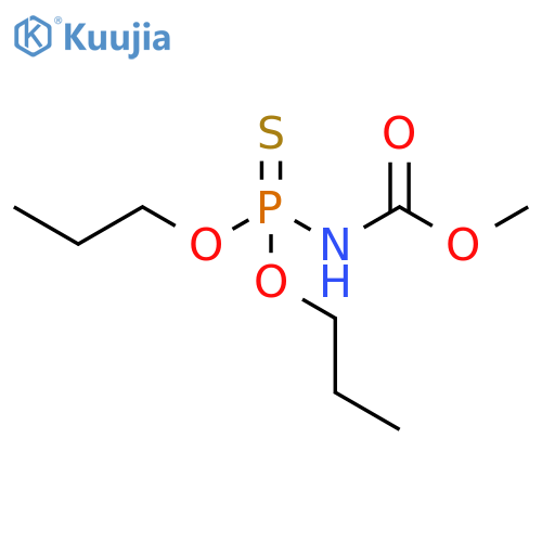 Carbamic acid, (dipropoxyphosphinothioyl)-, methyl ester structure