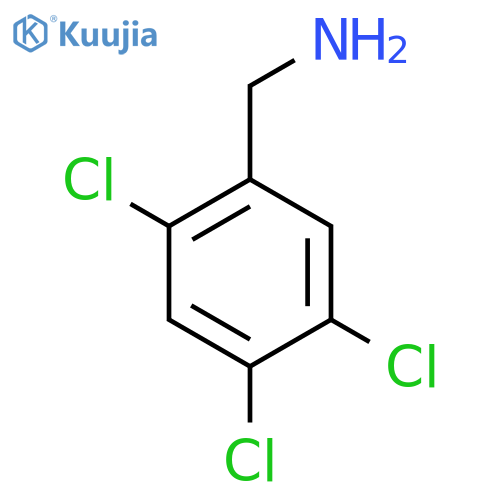 (2,4,5-Trichlorophenyl)methanamine structure