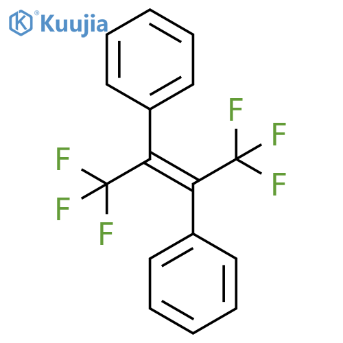 Benzene, 1,1'-[1,2-bis(trifluoromethyl)-1,2-ethenediyl]bis-, (E)- structure