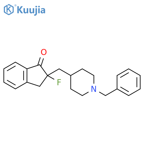 1H-Inden-1-one,2-fluoro-2,3-dihydro-2-[[1-(phenylmethyl)-4-piperidinyl]methyl]- structure