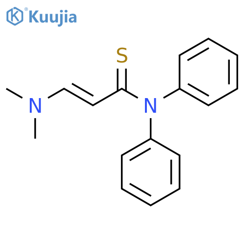 2-Propenethioamide, 3-(dimethylamino)-N,N-diphenyl- structure