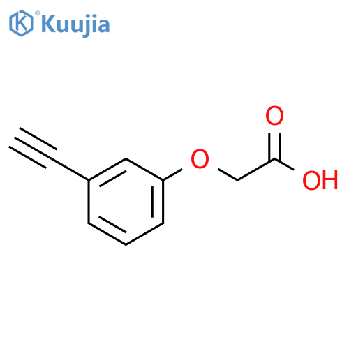 2-(3-ethynylphenoxy)acetic acid structure