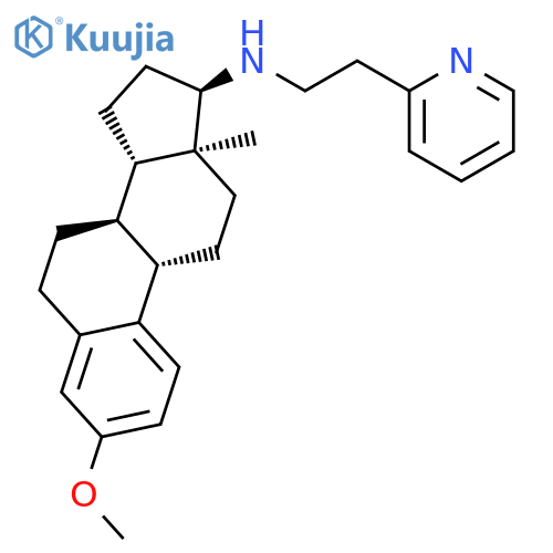 2-Pyridineethanamine, N-[(17a)-3-methoxyestra-1,3,5(10)-trien-17-yl]- structure