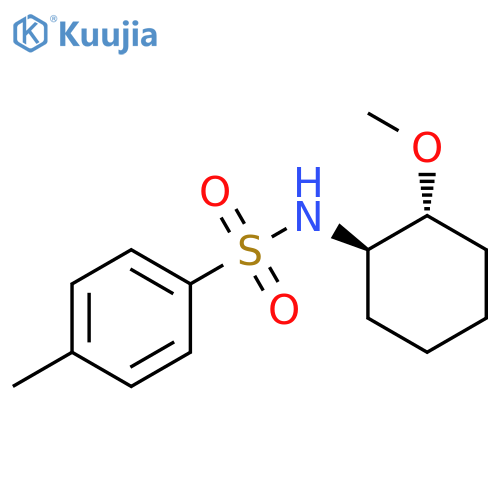 Benzenesulfonamide, N-[(1R,2R)-2-methoxycyclohexyl]-4-methyl-, rel- structure