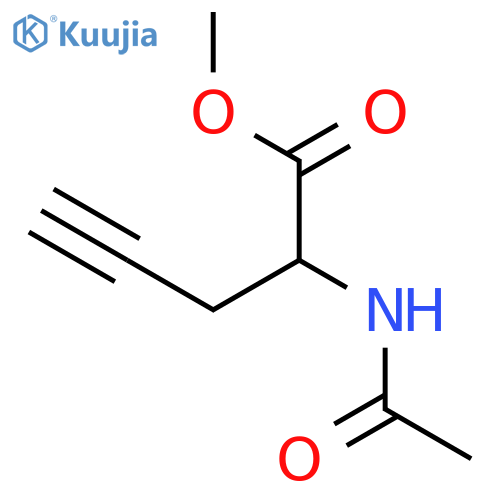 4-Pentynoic acid, 2-(acetylamino)-, methyl ester structure
