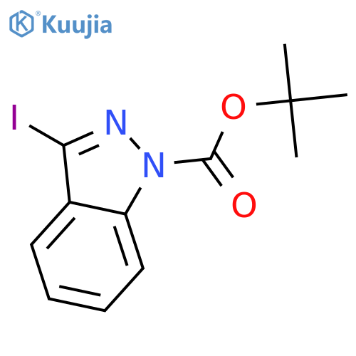 Tert-butyl 3-iodo-1H-indazole-1-carboxylate structure