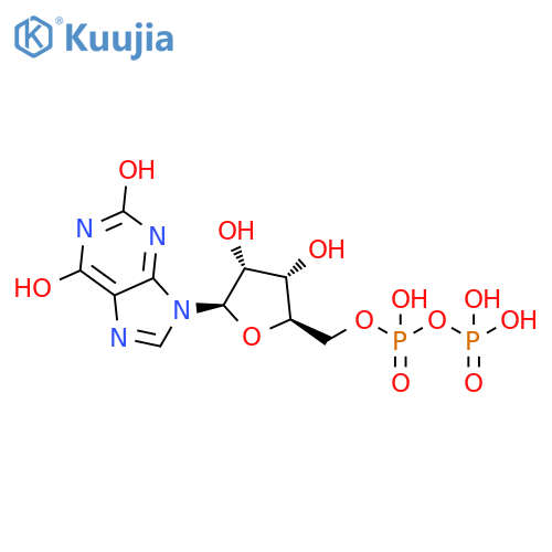 Xanthosine5'-(trihydrogen diphosphate) (9CI) structure