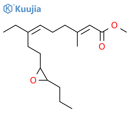 2,6-Nonadienoic acid,7-ethyl-3-methyl-9-(3-propyloxiranyl)-, methyl ester (9CI) structure