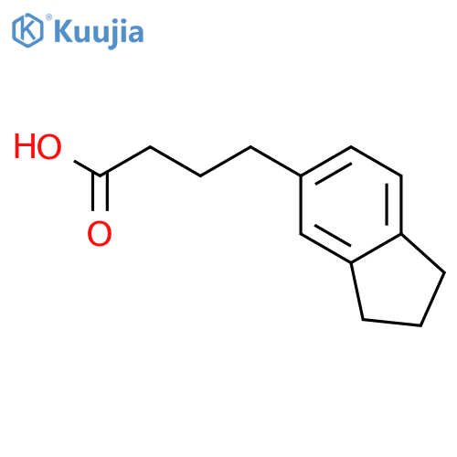 4-(2,3-dihydro-1H-inden-5-yl)butanoic acid structure