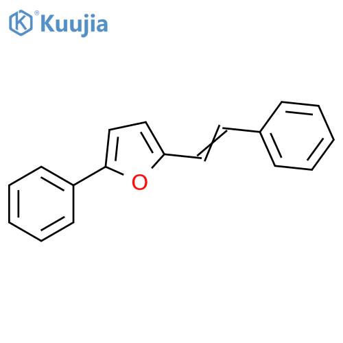 Furan, 2-phenyl-5-(2-phenylethenyl)- structure
