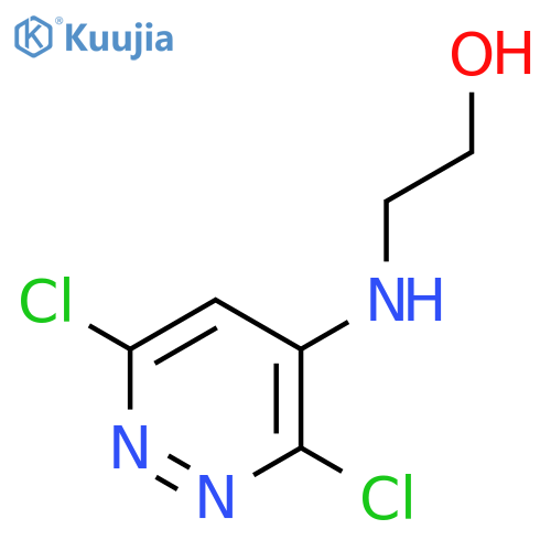 2-[(3,6-dichloropyridazin-4-yl)amino]ethan-1-ol structure