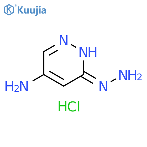 4-Pyridazinamine, 6-hydrazinyl-, hydrochloride (1:2) structure