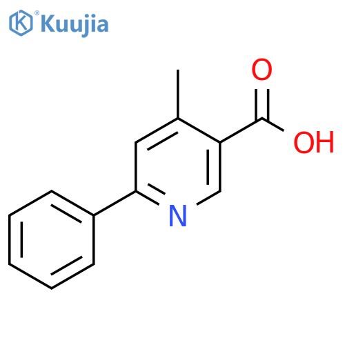 4-Methyl-6-phenylnicotinic acid structure