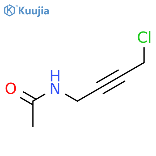 N-(4-chlorobut-2-yn-1-yl)acetamide structure