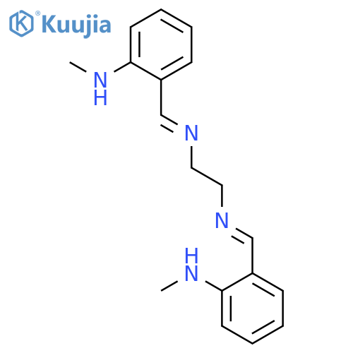 1,2-Ethanediamine, N,N'-bis[[2-(methylamino)phenyl]methylene]- structure