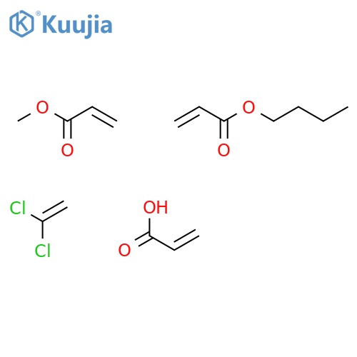 2-Propenoicacid,polymerwithbutyl2-propenoate,1,1-dichloroetheneandmethyl2-propenoate structure
