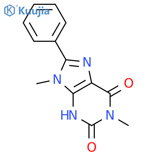 1H-Purine-2,6-dione,3,9-dihydro-1,9-dimethyl-8-phenyl- structure
