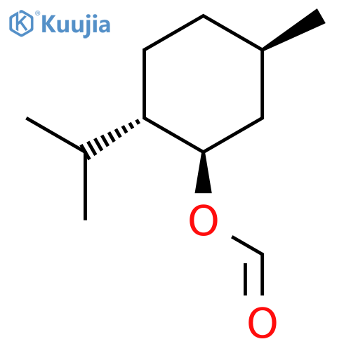 Cyclohexanol,5-methyl-2-(1-methylethyl)-, 1-formate, (1R,2S,5R)-rel- structure