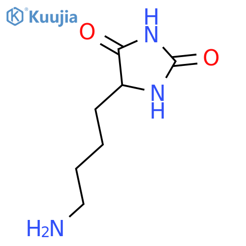 5-(4-aminobutyl)imidazolidine-2,4-dione structure