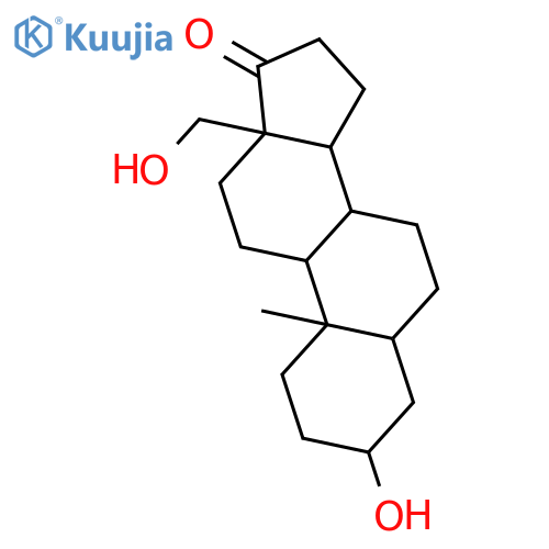 (3beta,5alpha)-3,18-Dihydroxyandrostan-17-one structure