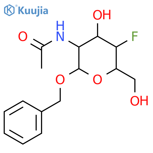 Benzyl 2-Acetamido-2,4-dideoxy-4-fluoro-α-D-glucopyranose structure