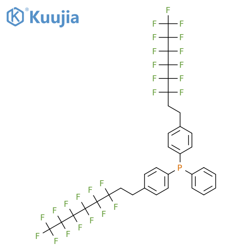 BIS[4-(1H,1H,2H,2H-PERFLUOROOCTYL)PHENYL]PHENYLPHOSPHINE structure