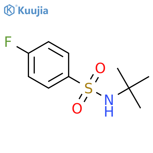 N-tert-Butyl-4-fluorobenzenesulfonamide structure