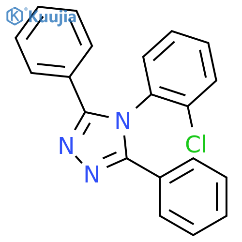 4H-1,2,4-Triazole, 4-(2-chlorophenyl)-3,5-diphenyl- structure