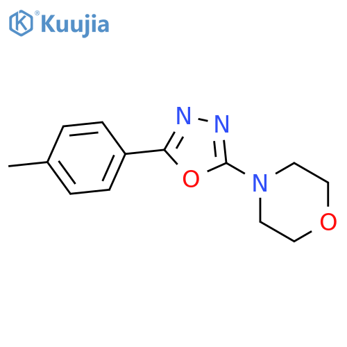 Morpholine, 4-[5-(4-methylphenyl)-1,3,4-oxadiazol-2-yl]- structure