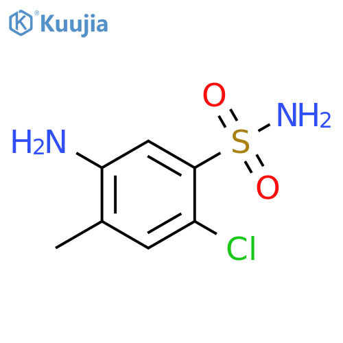 5-amino-2-chloro-4-methylbenzene-1-sulfonamide structure