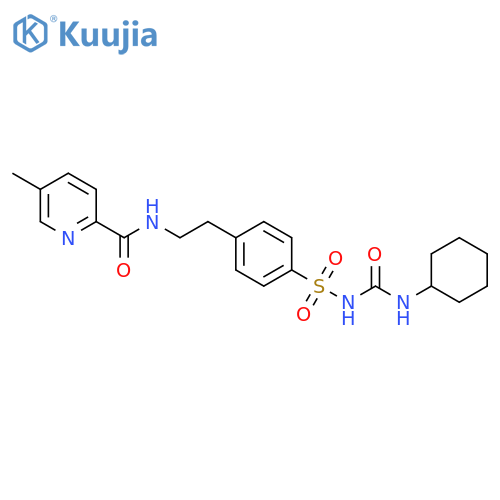N-(2-{4-[(cyclohexylcarbamoyl)sulfamoyl]phenyl}ethyl)-5-methylpyridine-2-carboxamide structure