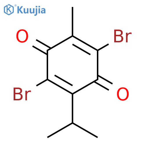 2,\u200b5-\u200bDibromo-\u200b6-\u200bisopropyl-\u200b3-\u200bmethyl-\u200b1,\u200b4-\u200bbenzoquinone structure