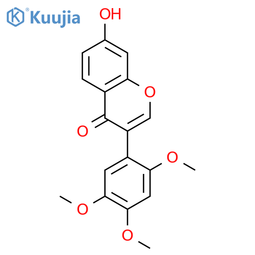 2',4',5'-Tri-Me ether-2',4',5',7-Tetrahydroxyisoflavone structure