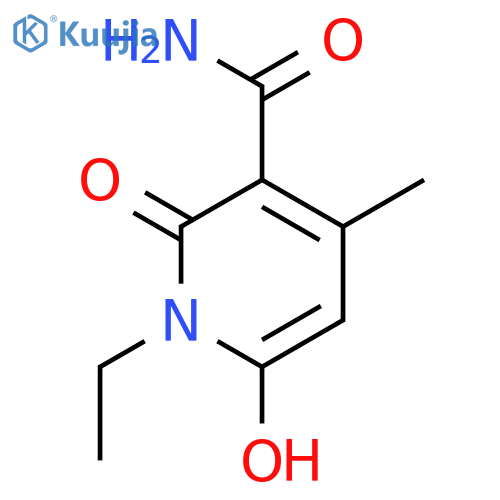 1-Ethyl-1,2-dihydro-6-hydroxy-4-methyl-2-oxo-3-benzoylpyridine structure