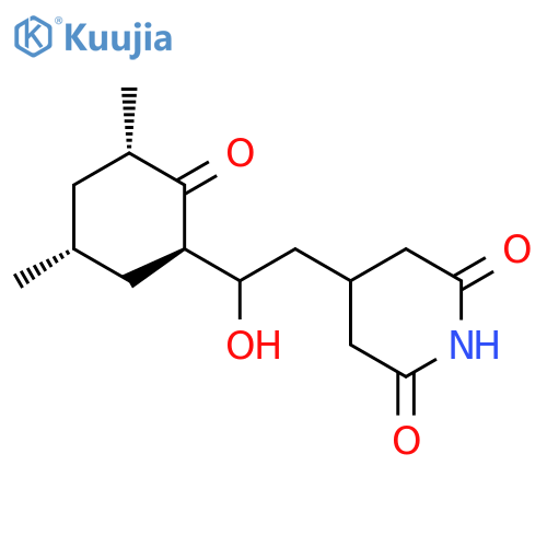 2,6-Piperidinedione, 4-[2-[(1R,3S,5R)-3,5-dimethyl-2-oxocyclohexyl]-2-hydroxyethyl]-, rel- structure