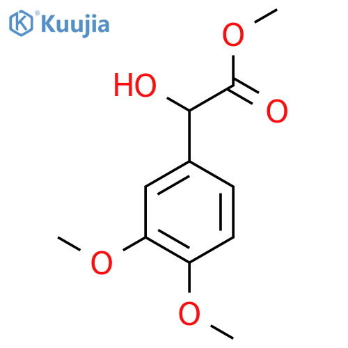 methyl 2-(3,4-dimethoxyphenyl)-2-hydroxyacetate structure
