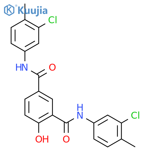 1,3-Benzenedicarboxamide,N1,N3-bis(3-chloro-4-methylphenyl)-4-hydroxy- structure