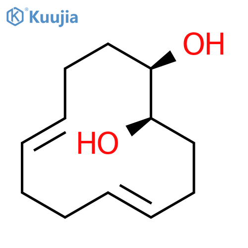 cis,trans-5,9-Cyclododecadiene-cis-1,2-diol structure