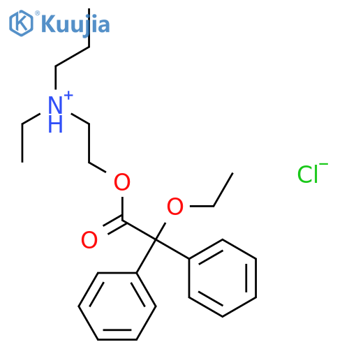 Acetic acid,ethoxydiphenyl-, 2-(ethylpropylamino)ethyl ester, hydrochloride (7CI,8CI) structure