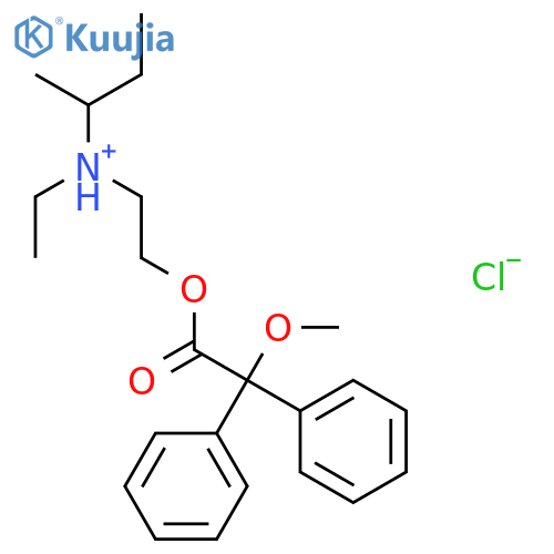 Acetic acid,methoxydiphenyl-, 2-(sec-butylethylamino)ethyl ester, hydrochloride (7CI,8CI) structure