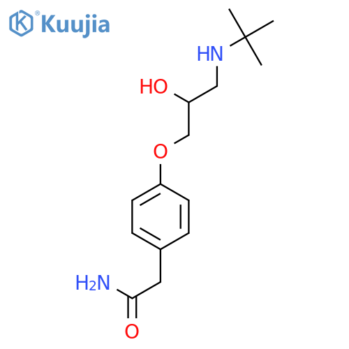 Benzeneacetamide, 4-[3-[(1,1-dimethylethyl)amino]-2-hydroxypropoxy]- structure