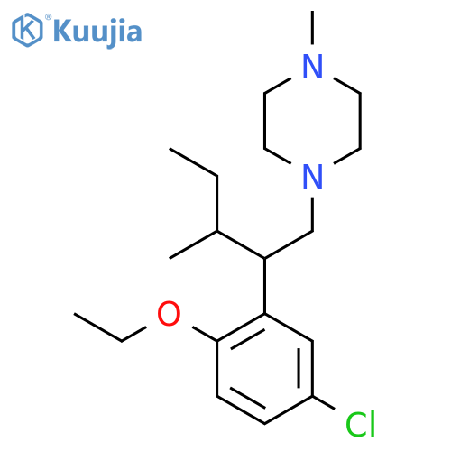 Piperazine,1-[2-(5-chloro-2-ethoxyphenyl)-3-methylpentyl]-4-methyl- structure