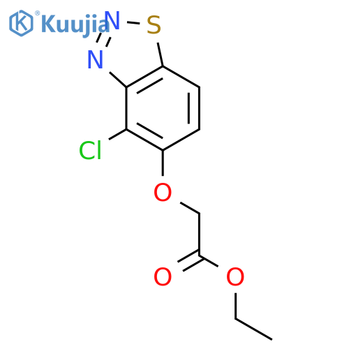 Acetic acid,2-[(4-chloro-2,1,3-benzothiadiazol-5-yl)oxy]-, ethyl ester structure