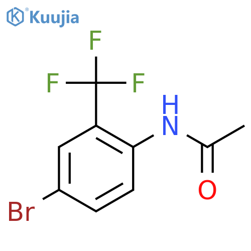 N-(4-Bromo-2-(trifluoromethyl)phenyl)acetamide structure