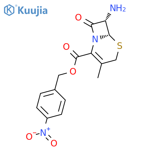 5-Thia-1-azabicyclo[4.2.0]oct-2-ene-2-carboxylicacid, 7-amino-3-methyl-8-oxo-, (4-nitrophenyl)methyl ester, (6R,7R)- structure