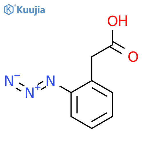 Benzeneacetic acid, a-azido-, (aR)- structure